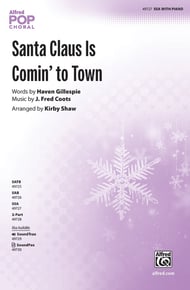 Santa Claus Is Coming to Town SSA choral sheet music cover Thumbnail